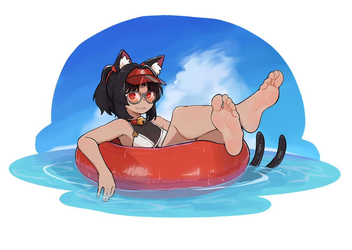 This is a pixiv picture whose title is Nekomiya.