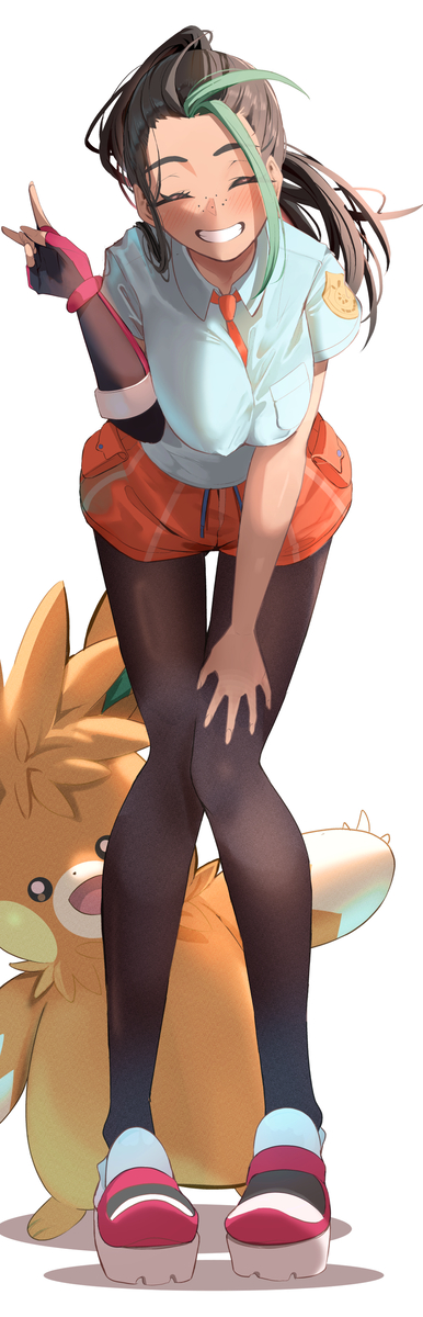 This is a pixiv picture whose title is ネモとパーモット.