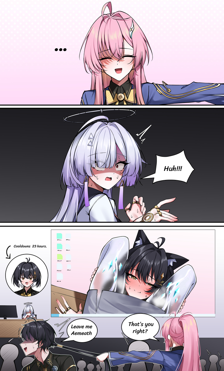 This is a pixiv picture whose title is Leave me Aemeath...
