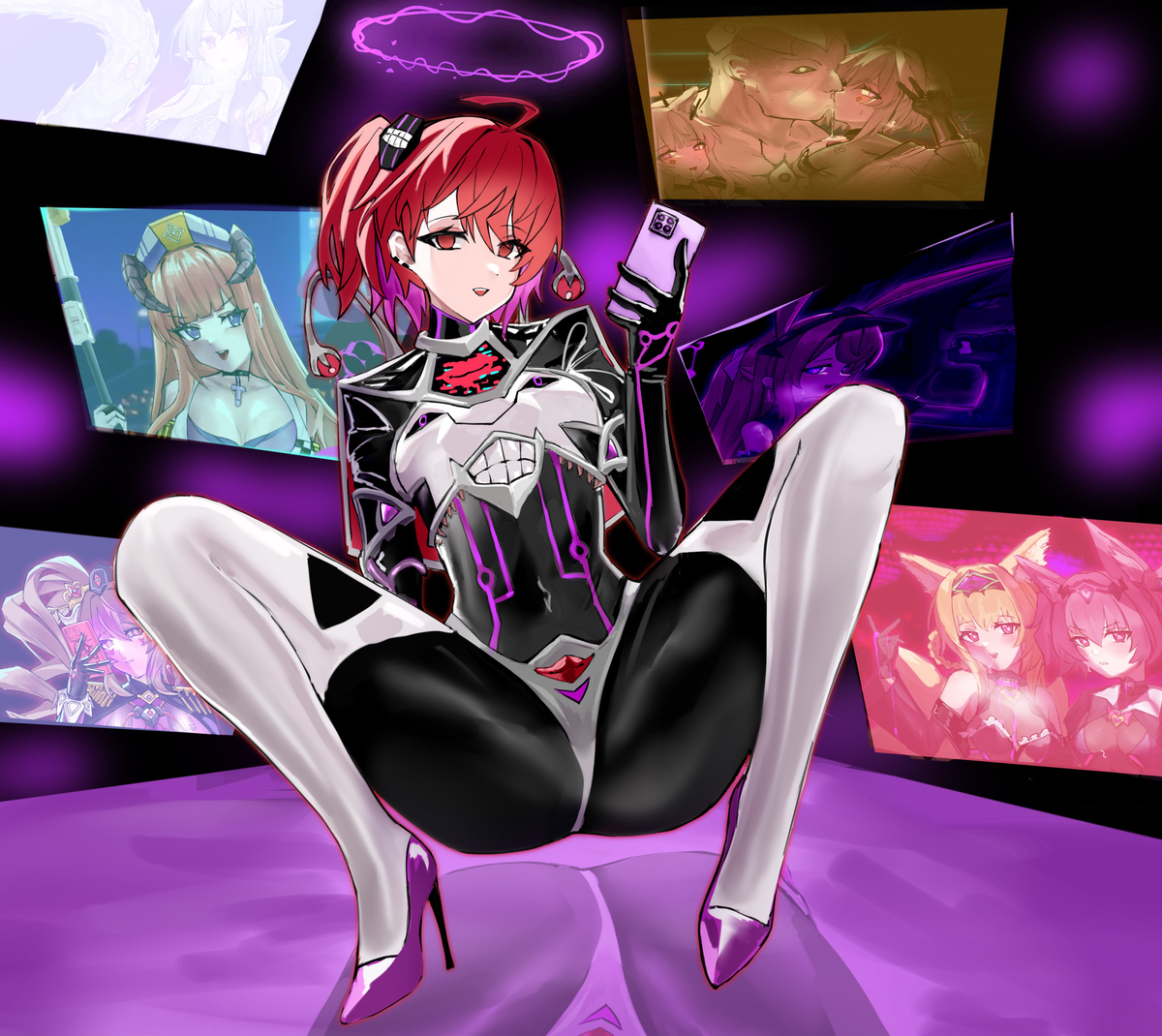 This is a pixiv picture whose title is 坏坏能天使.