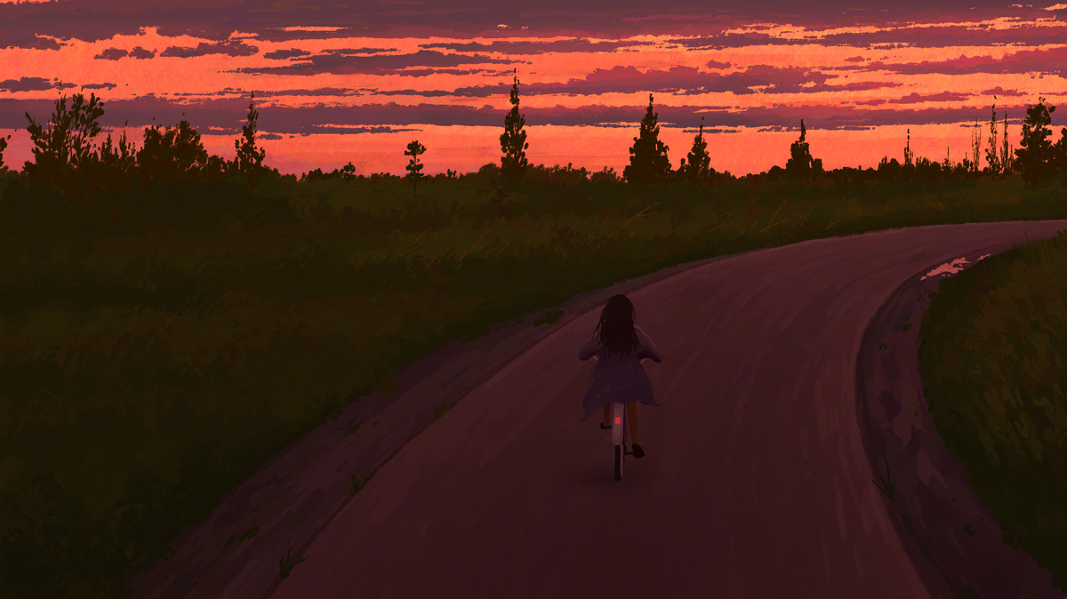This is a pixiv picture whose title is 台风来临之前.