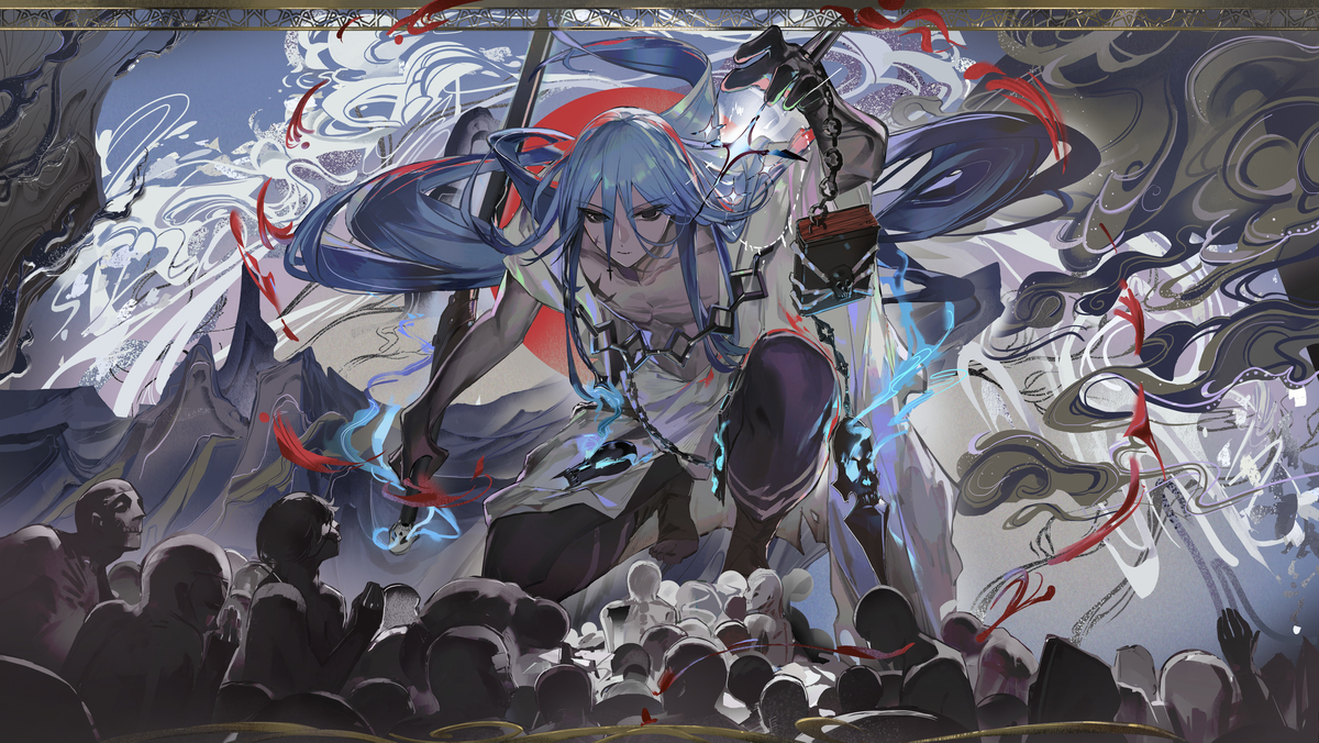 This is a pixiv picture whose title is アズライール.