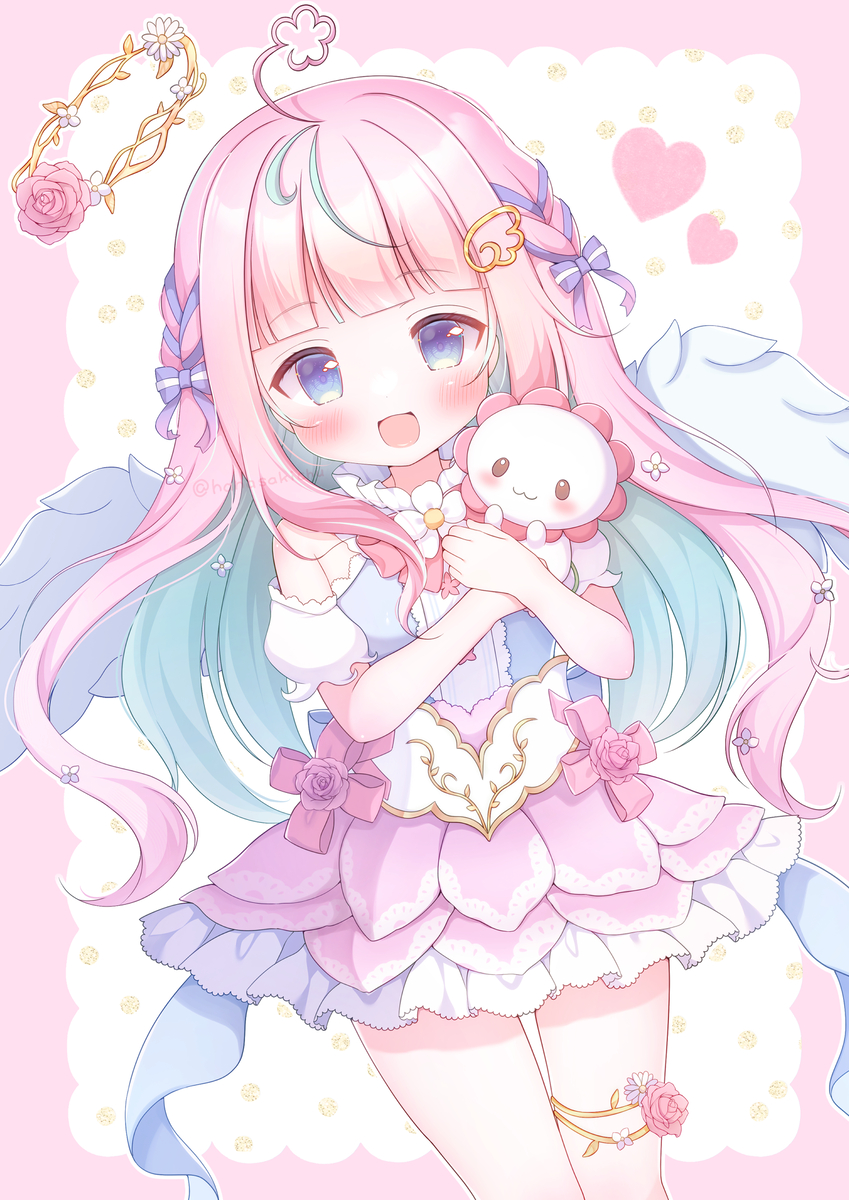 This is a pixiv picture whose title is 🌷🪽.