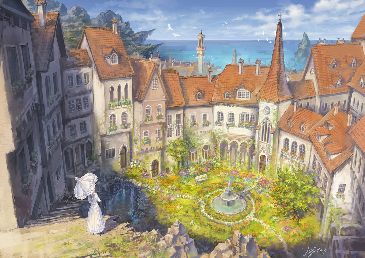 This is a pixiv picture whose title is ひそかな楽園.