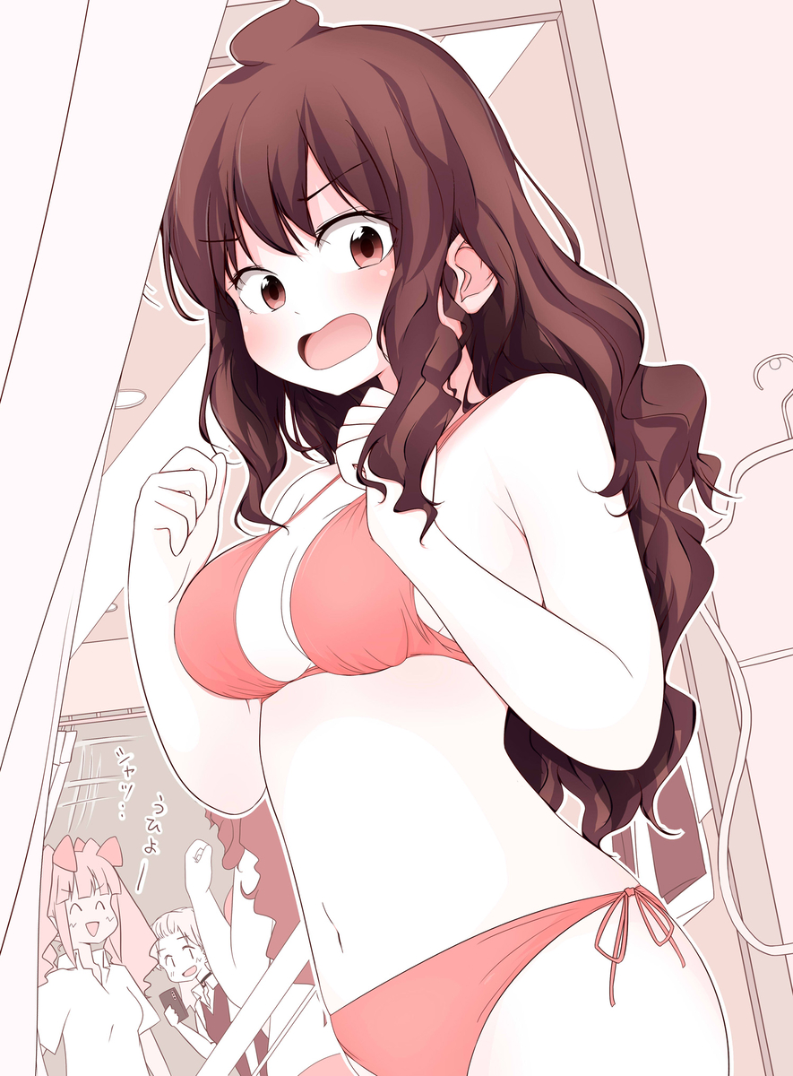 This is a pixiv picture whose title is 水着試着シホちゃん.