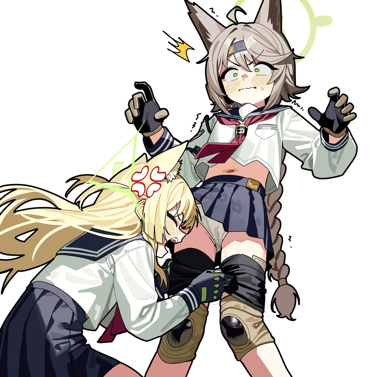 This is a pixiv picture whose title is Otogi & Kurumi.