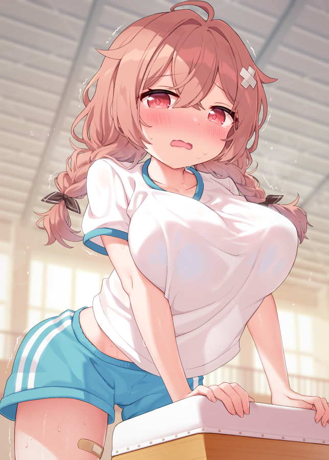 This is a pixiv picture whose title is こわくて跳べない.