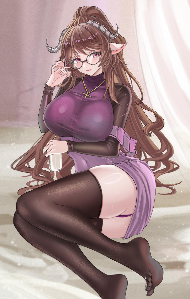 This is a pixiv picture whose title is 羊妈.