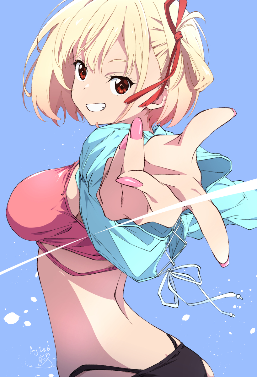 This is a pixiv picture whose title is リコリス・リコイル_91.
