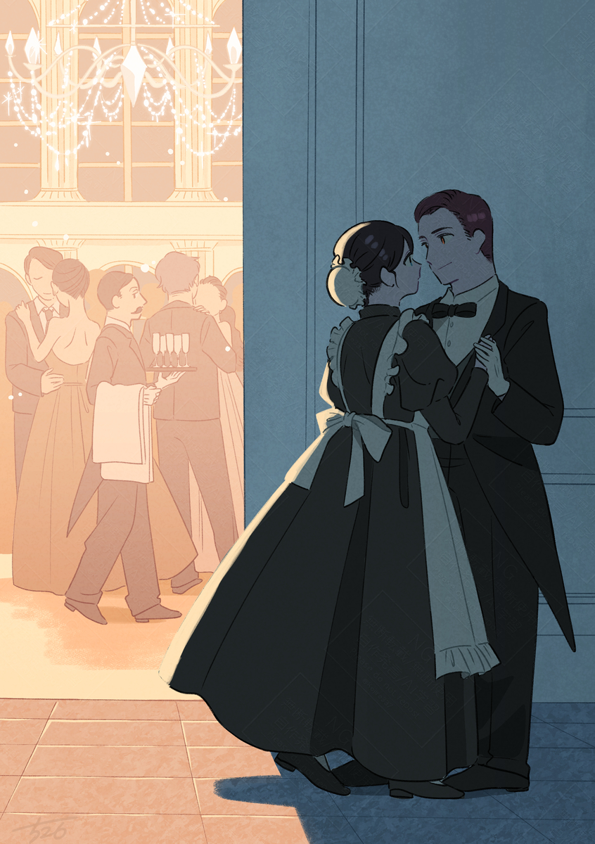 This is a pixiv picture whose title is 私たちも、踊りましょう.