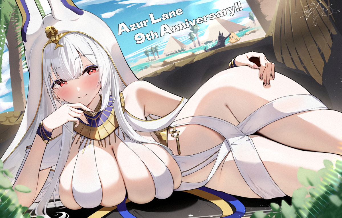 This is a pixiv picture whose title is シラ（アズレン9周年アート）.