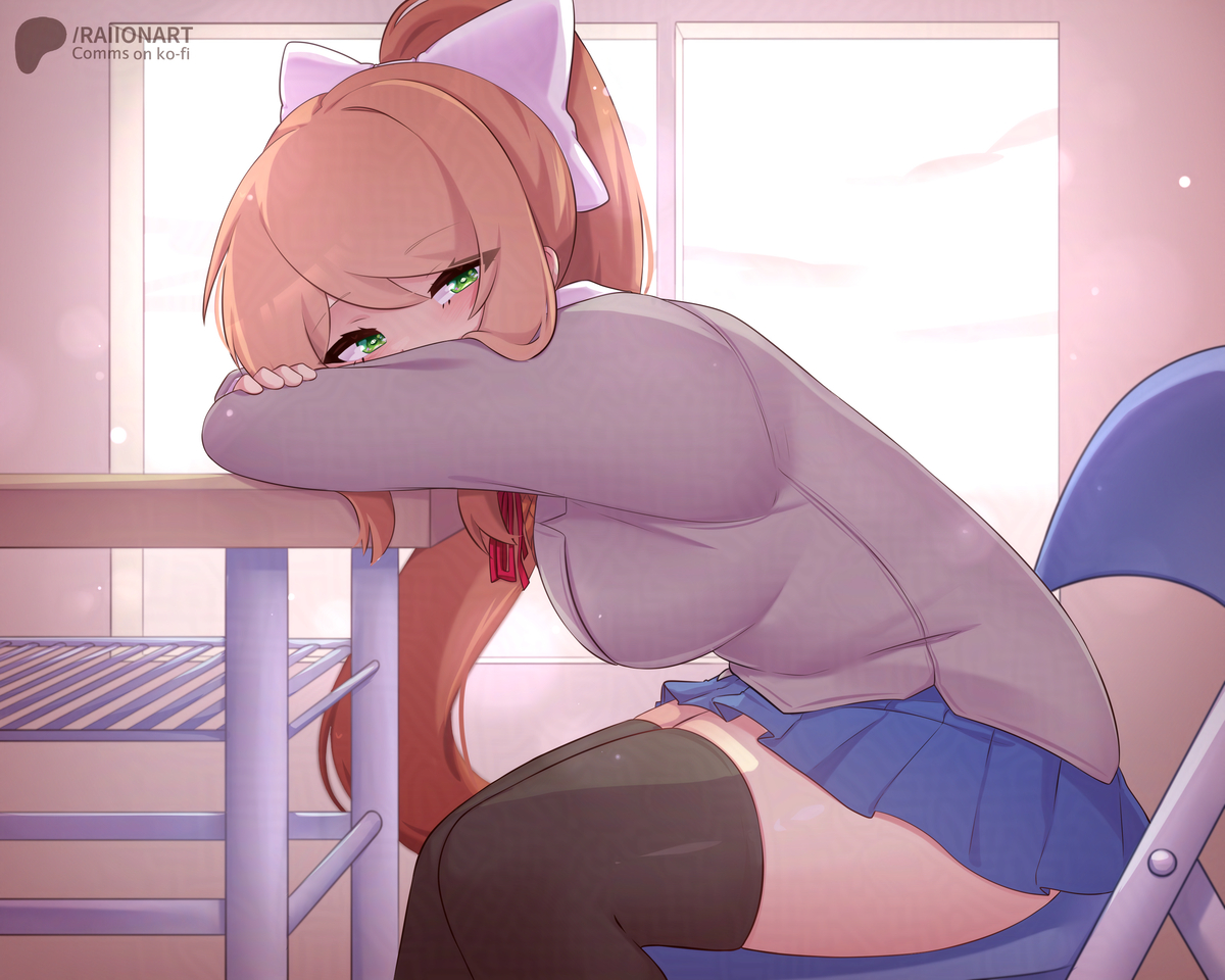 This is a pixiv picture whose title is モニカがあなたを見つけました.