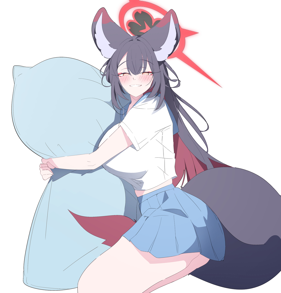 This is a pixiv picture whose title is 私と一緒に寝ませんか？あなた.
