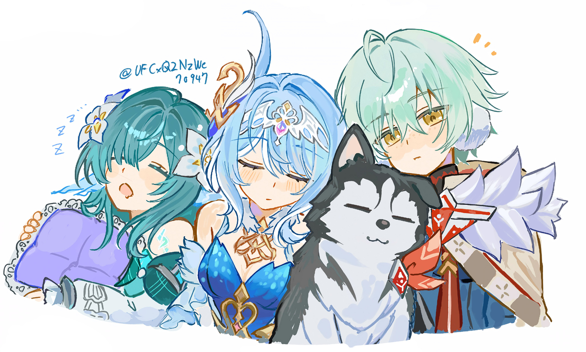 This is a pixiv picture whose title is アリョーシャくん中心スネジ落書きまとめ.