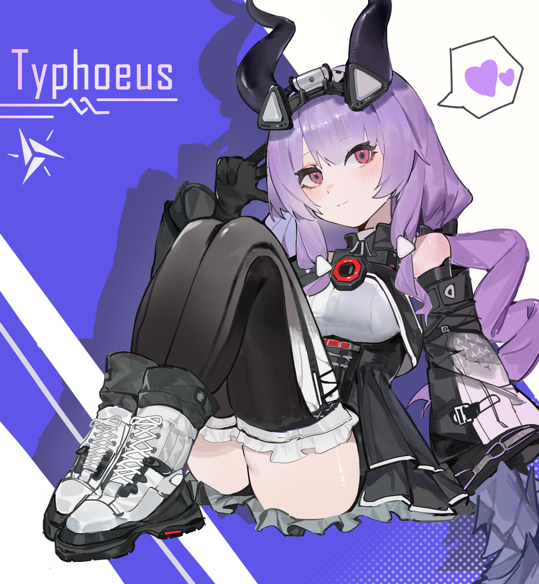 This is a pixiv picture whose title is 😈.