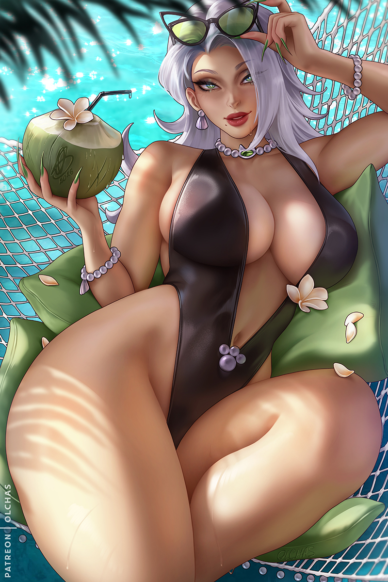 This is a pixiv picture whose title is Summer Black Cat / ブラックキャット.
