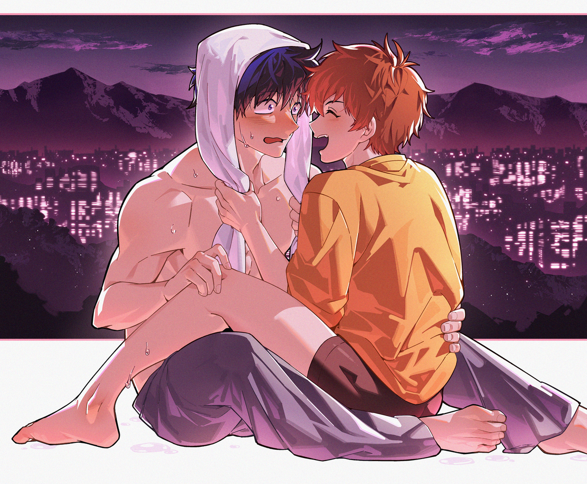 This is a pixiv picture whose title is 中広.