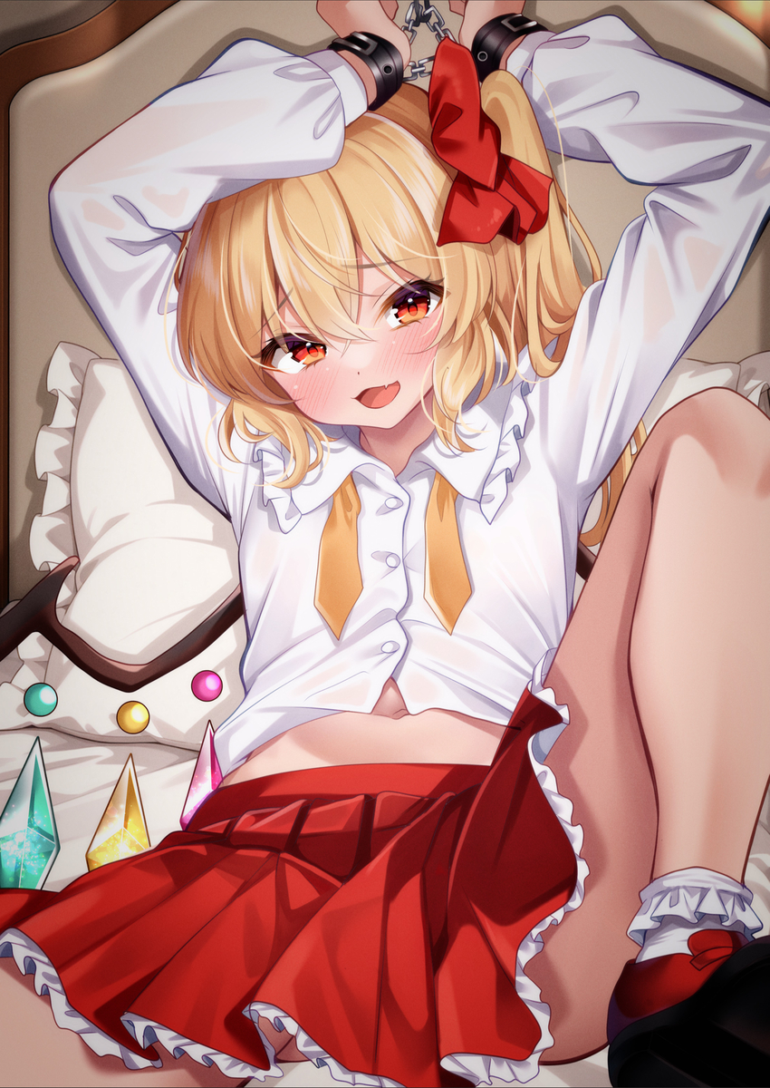 This is a pixiv picture whose title is とても健全な微拘束フランちゃん.