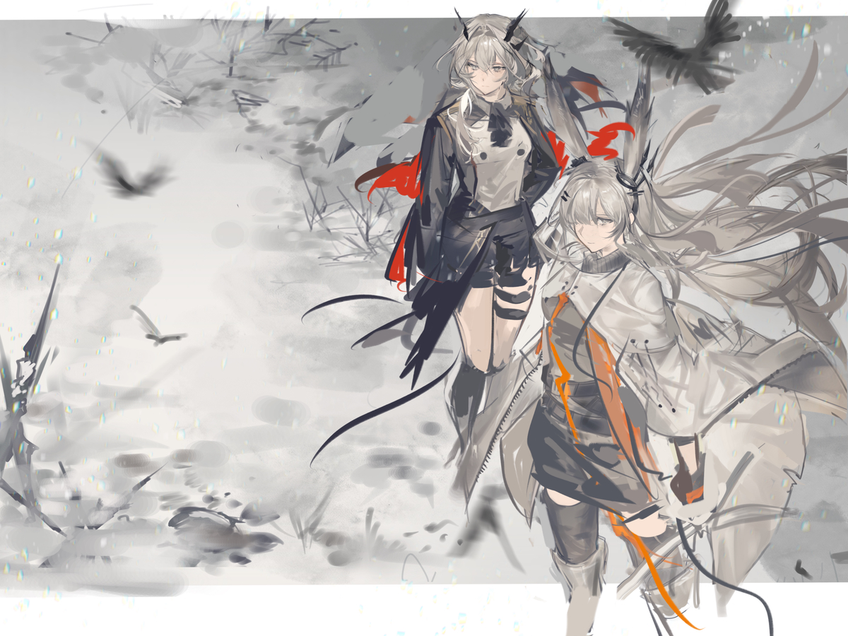 This is a pixiv picture whose title is 苦行军的片段（2026 remake）.