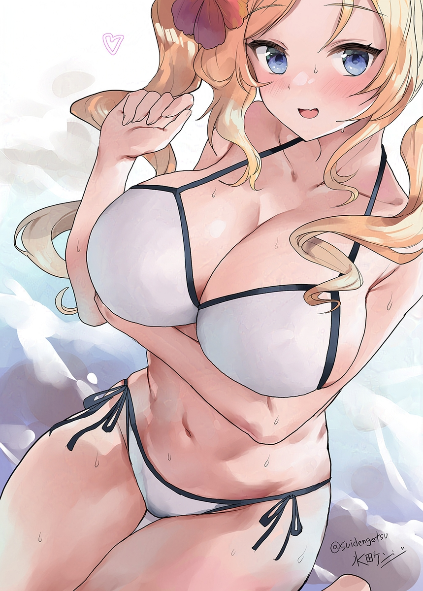 This is a pixiv picture whose title is ホノルルさんと夏の思い出.