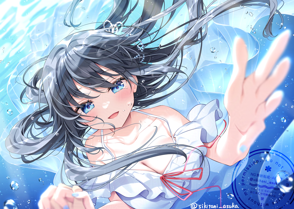This is a pixiv picture whose title is 運命の人魚姫.