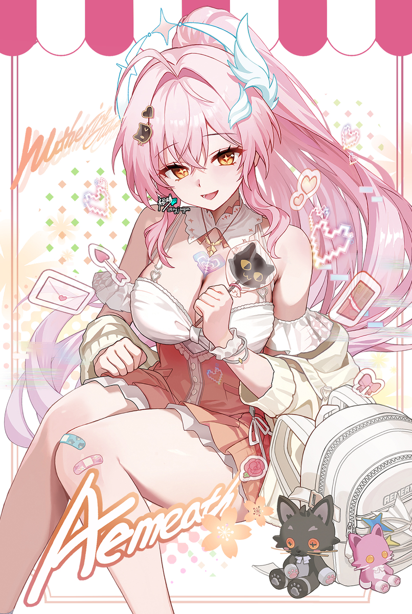 This is a pixiv picture whose title is Aemeath ver.date (エイメス / 爱弥斯).