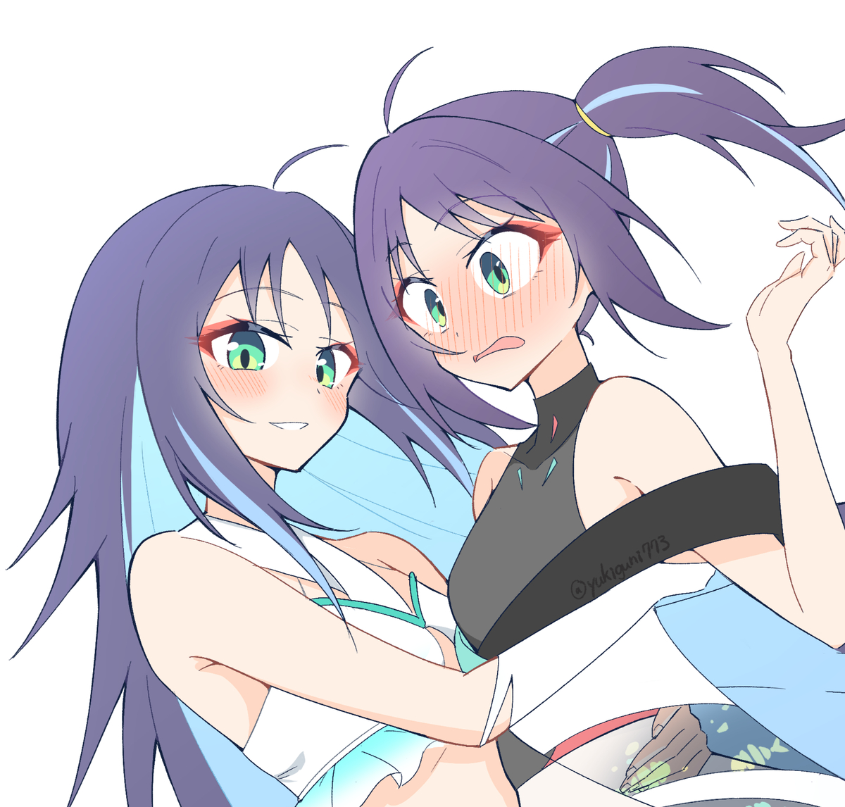 This is a pixiv picture whose title is 🦊×🦊.