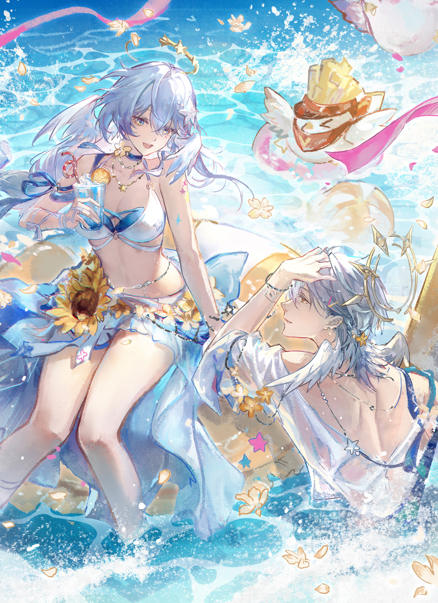 This is a pixiv picture whose title is 夏日~.