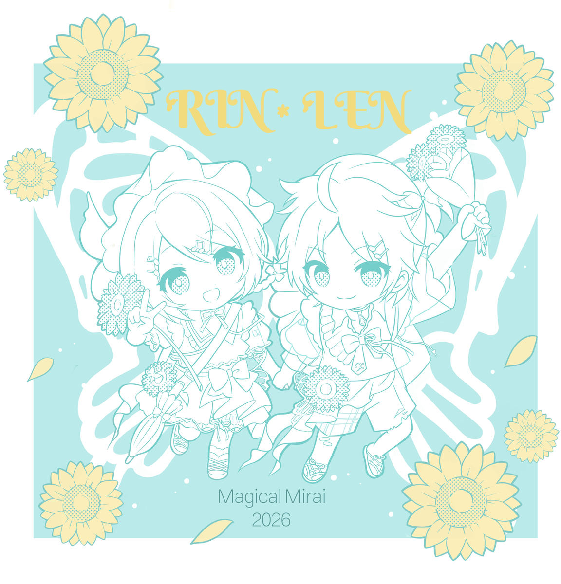 This is a pixiv picture whose title is マジミラ2026 ミニキャラver.