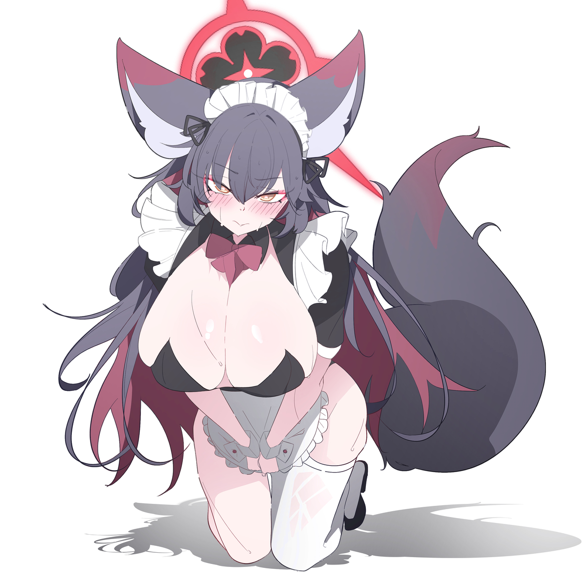 This is a pixiv picture whose title is どんなことをさせるつもりですか、ご主人様……？.