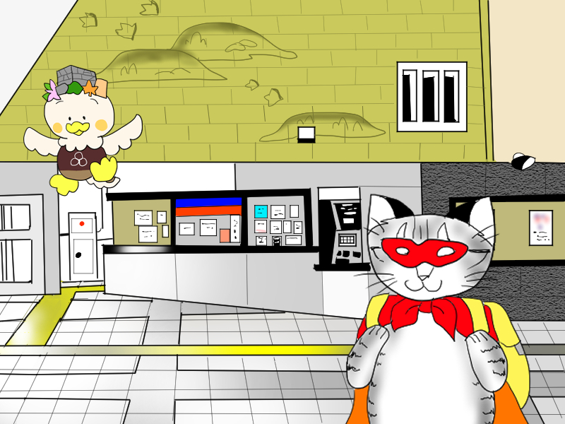 This is a pixiv picture whose title is 近鉄橿原神宮駅舎.