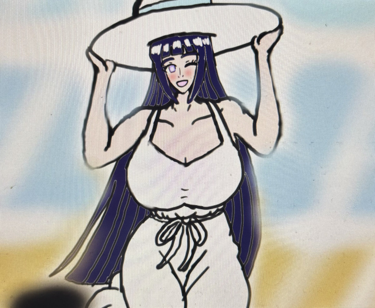 This is a pixiv picture whose title is 夏の優しい乙女・日向ヒナタ❤️✨🌅✨❤️.
