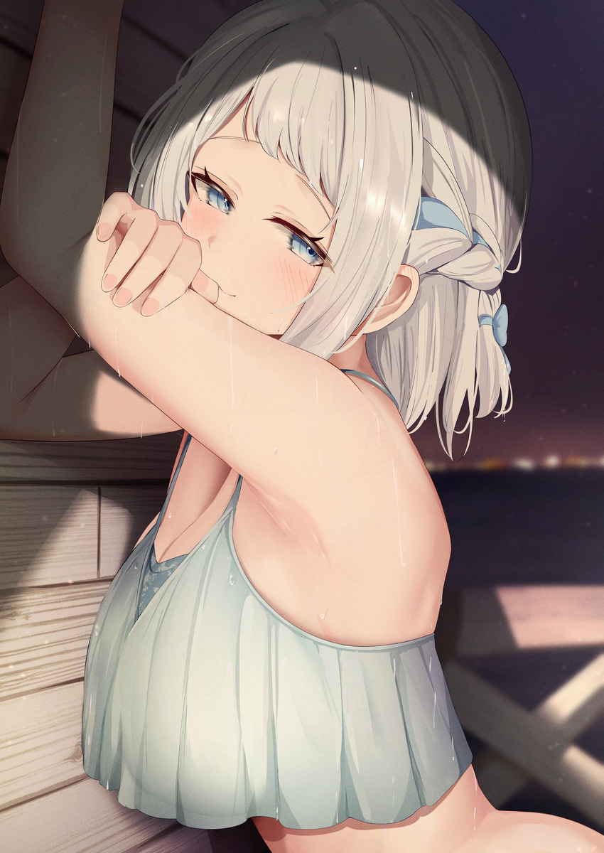 This is a pixiv picture whose title is 水着リーリヤ.