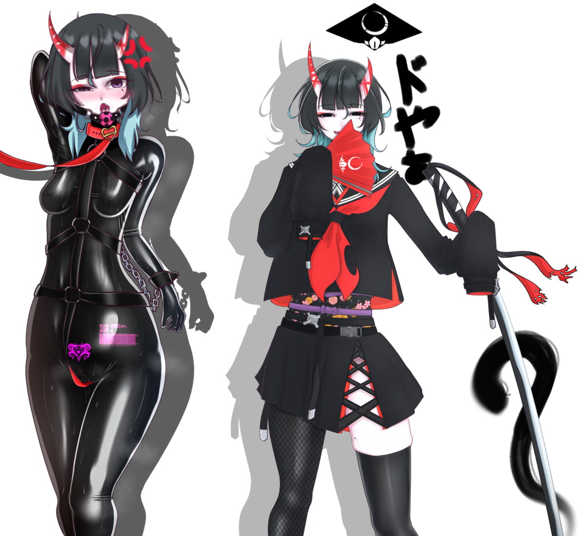 This is a pixiv picture whose title is 調教済み.