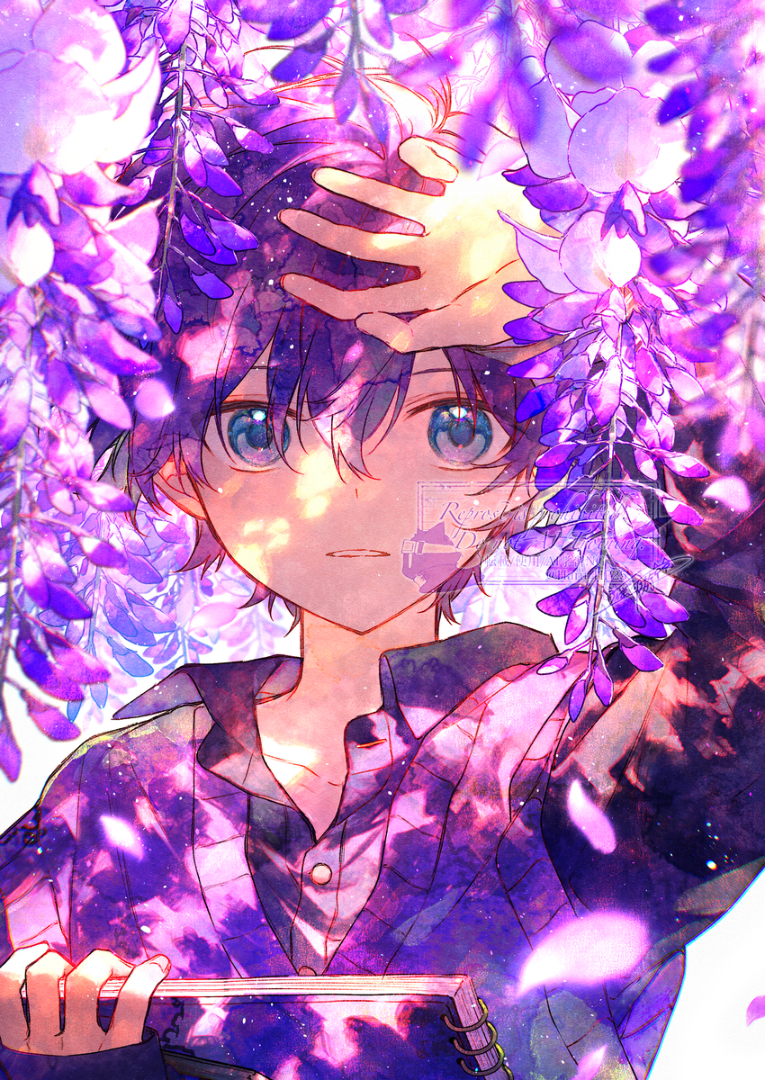 This is a pixiv picture whose title is 群れに誘われて.