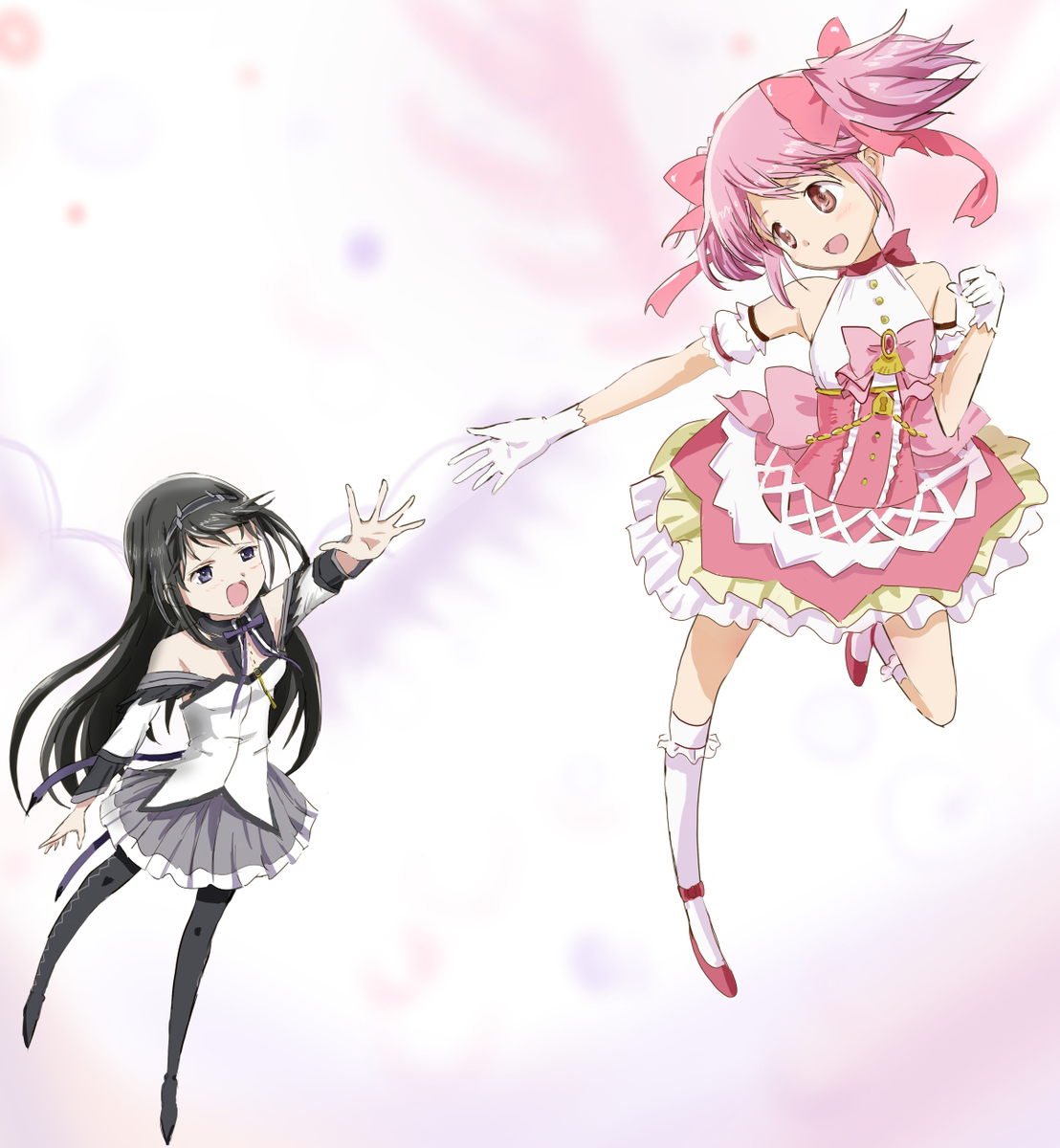 This is a pixiv picture whose title is まどかとほむら.