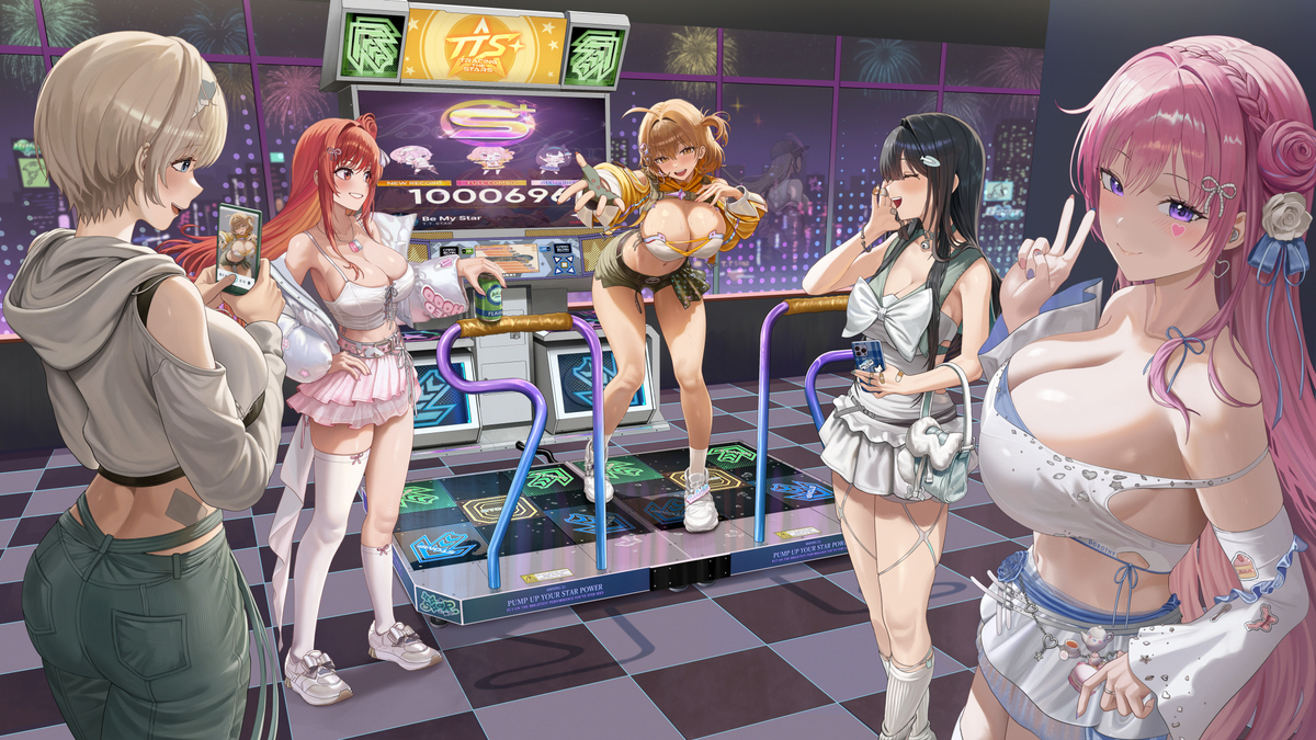 This is a pixiv picture whose title is Pump It T.T. STAR★ (Unfinished).