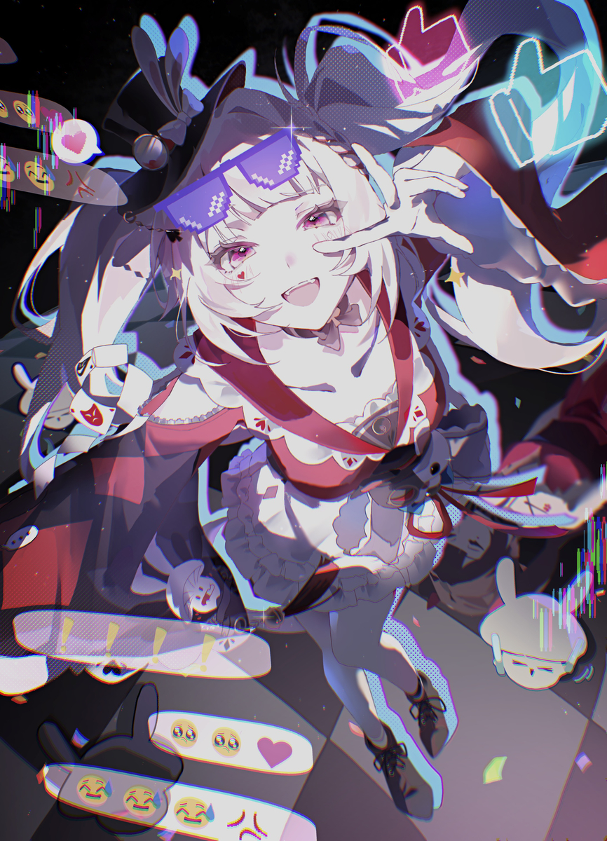 This is a pixiv picture whose title is 😎✌️.