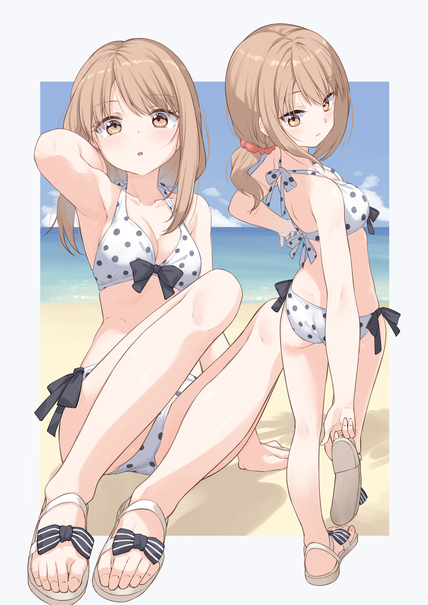 This is a pixiv picture whose title is 今年のトレンドはドット柄！.
