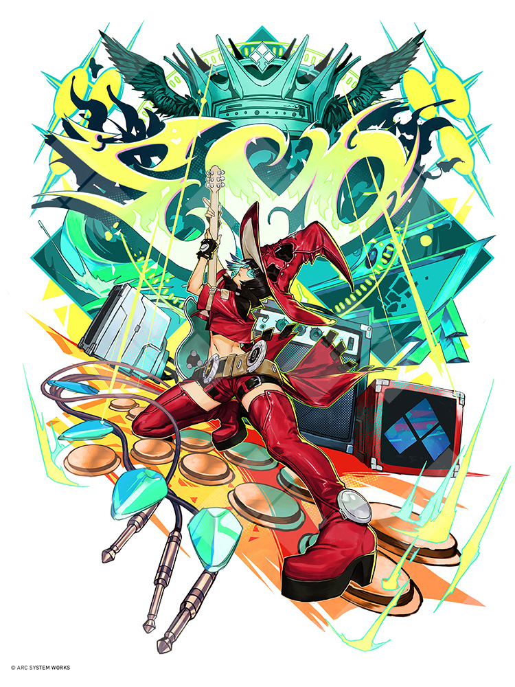 This is a pixiv picture whose title is evo2026 × guiltygear.