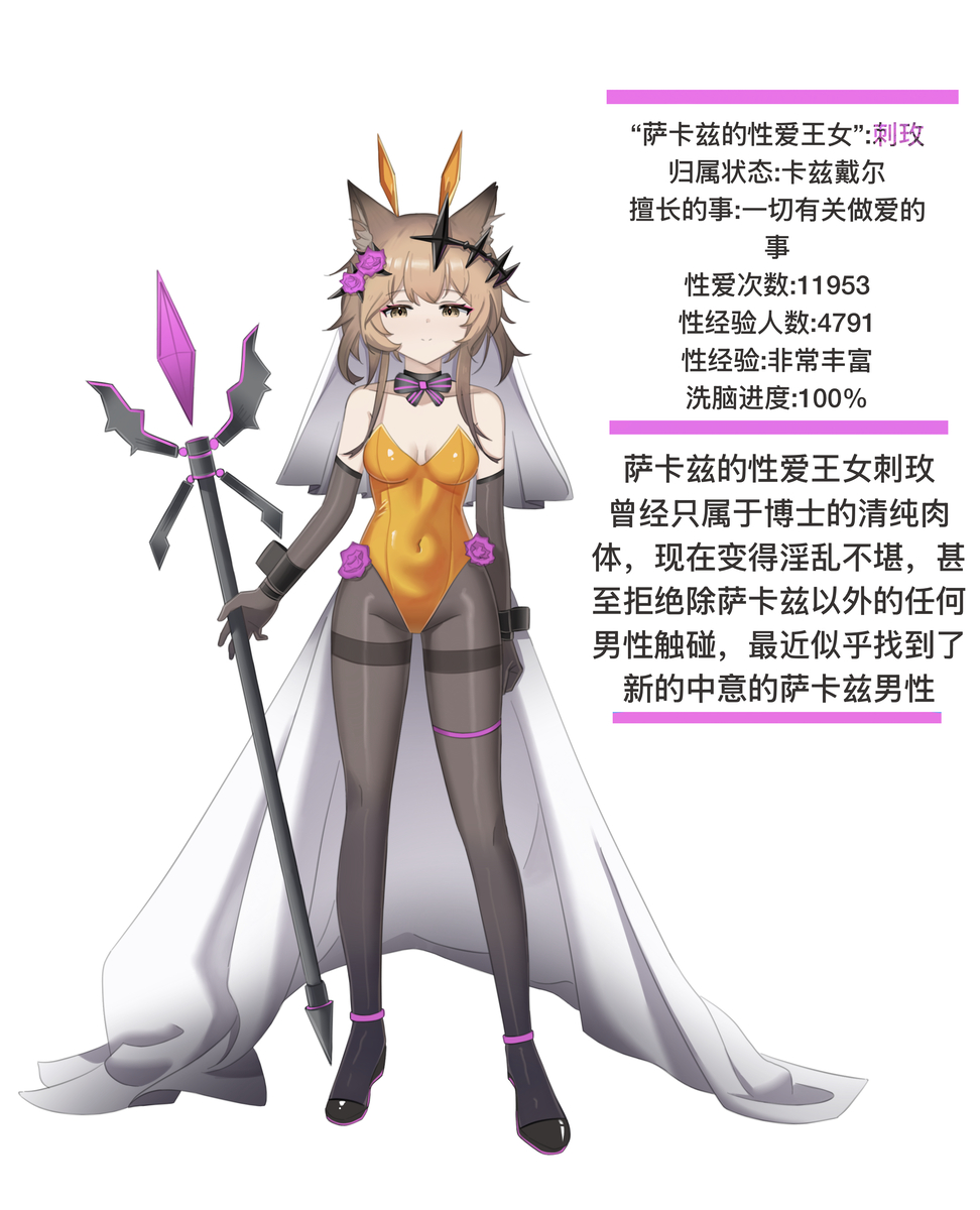 This is a pixiv picture whose title is 萨卡兹王女刺玫.