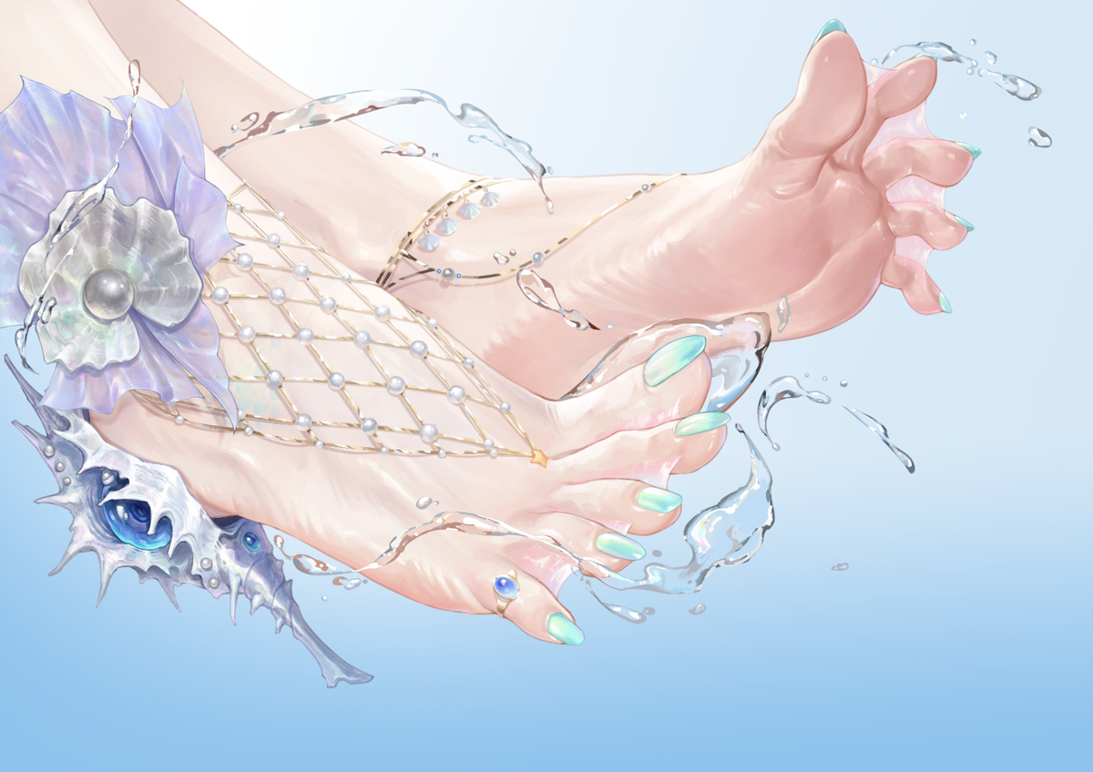 This is a pixiv picture whose title is 人鱼姬.