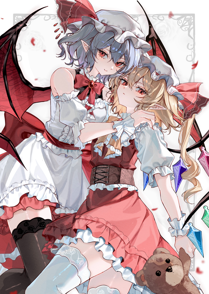 This is a pixiv picture whose title is スカーレット姉妹.