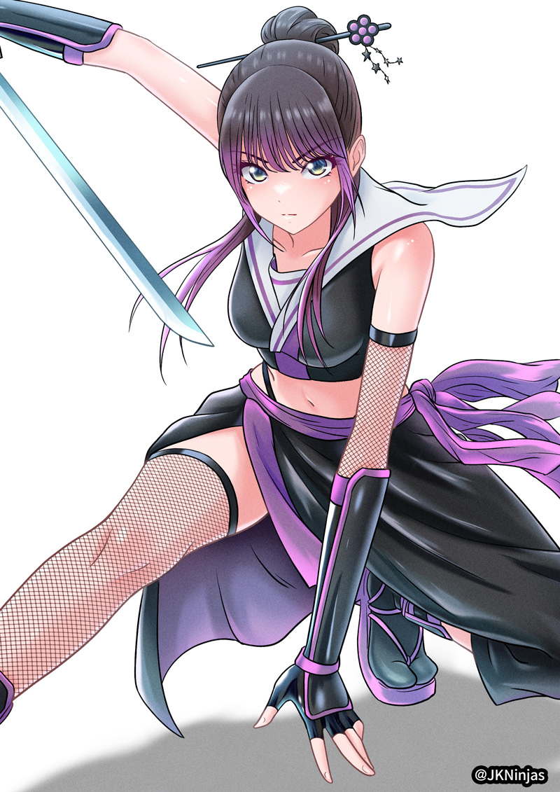 This is a pixiv picture whose title is 【JK忍者】新キャラクターデザイン③.