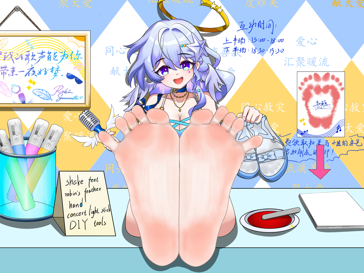 This is a pixiv picture whose title is 知更鸟的握手会.