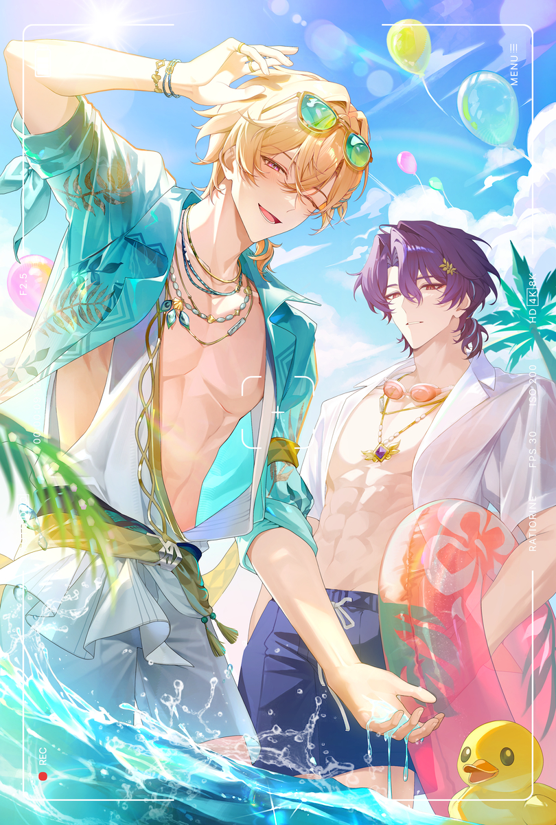 This is a pixiv picture whose title is さあ、撮って！最高の夏の思い出にしよう！.
