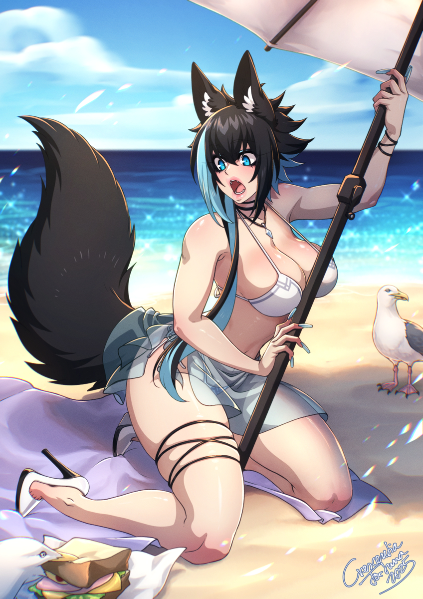 This is a pixiv picture whose title is Natasha's seagull troubles.