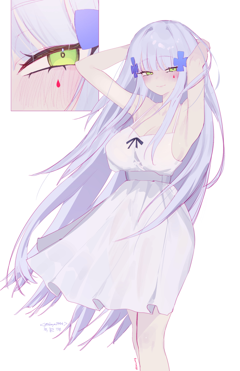 This is a pixiv picture whose title is HK416.