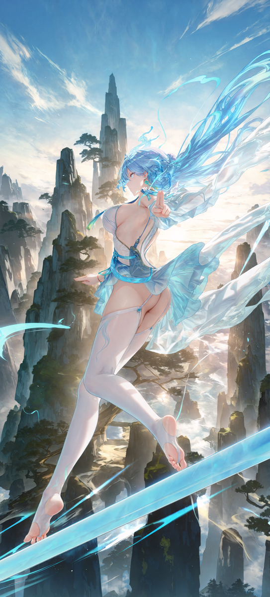 This is a pixiv picture whose title is 自用壁纸-清宵.