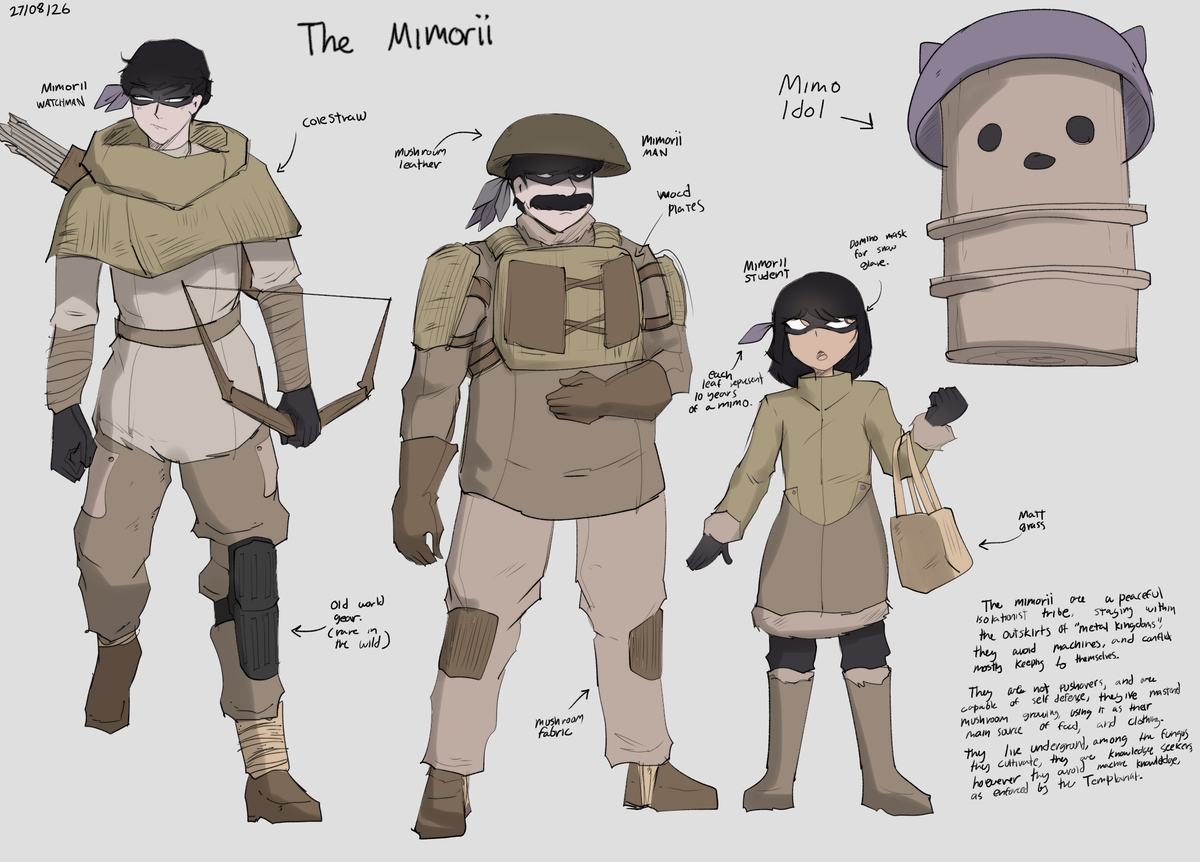 This is a pixiv picture whose title is iryf tribes concept art.